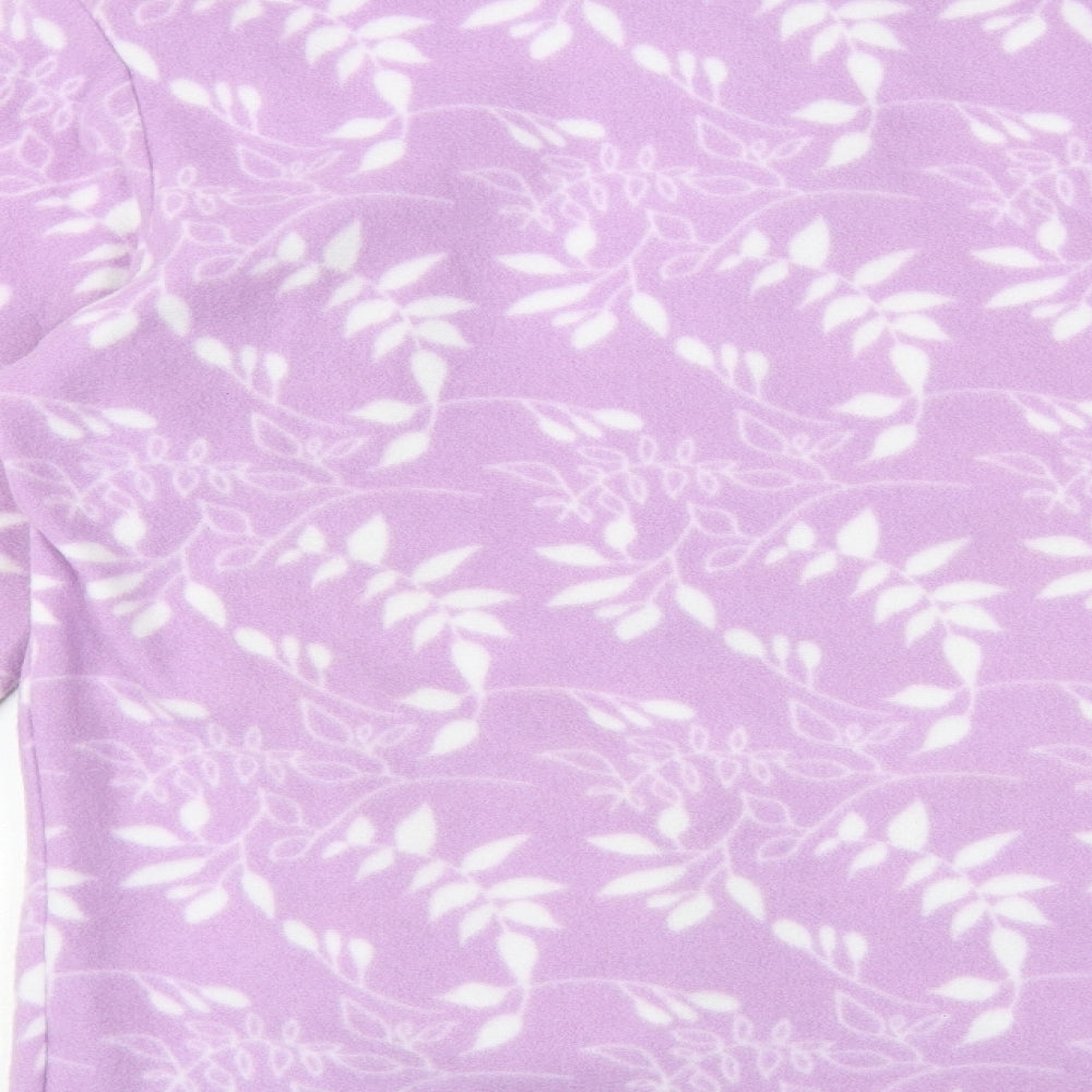 Anna De Lancay Womens Purple Geometric Jacket Size 10 Zip - 10-12