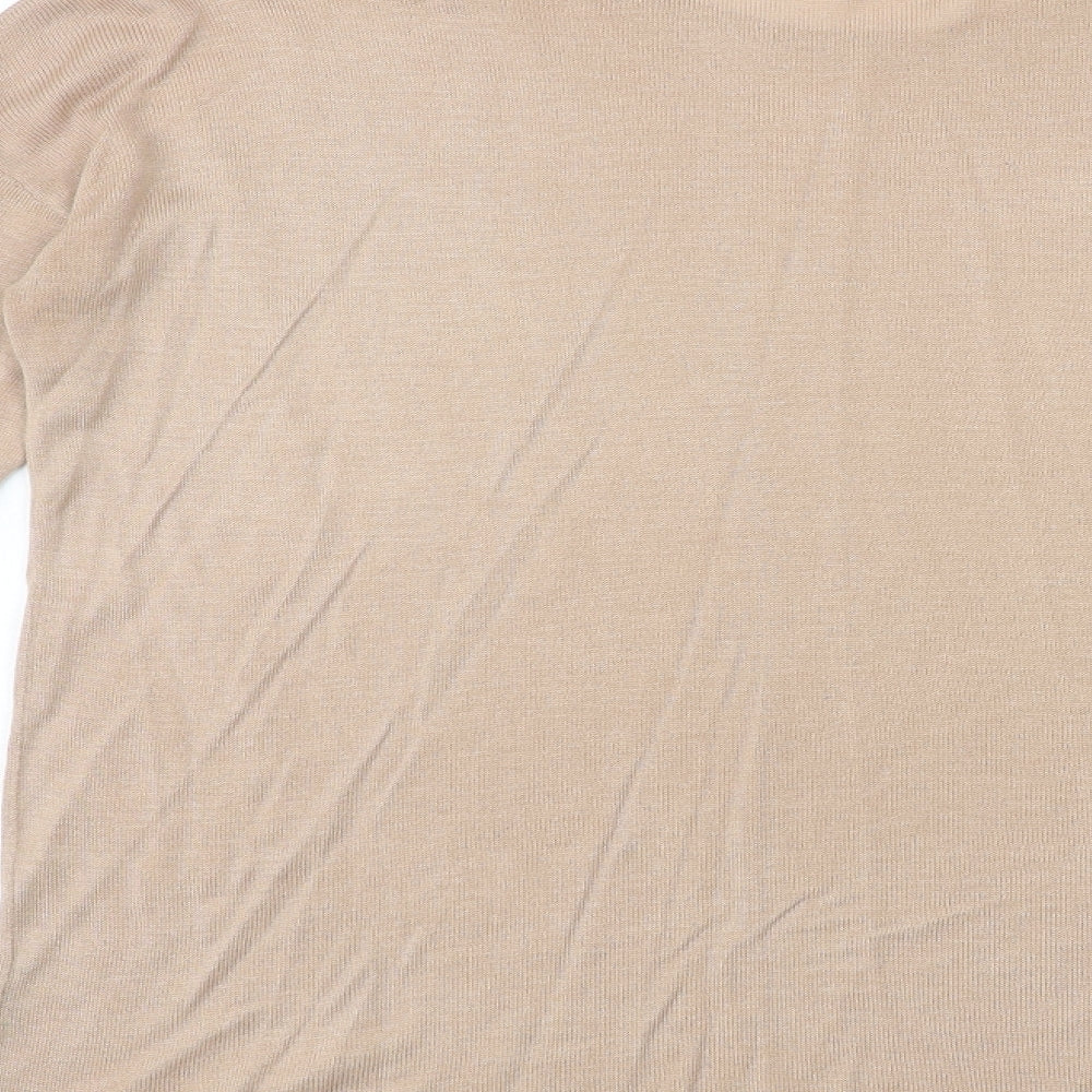 Womens UK Size XS H&M Beige Pullover Jumper