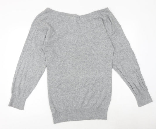 Womens UK Size 8 New Look Grey Pullover Jumper