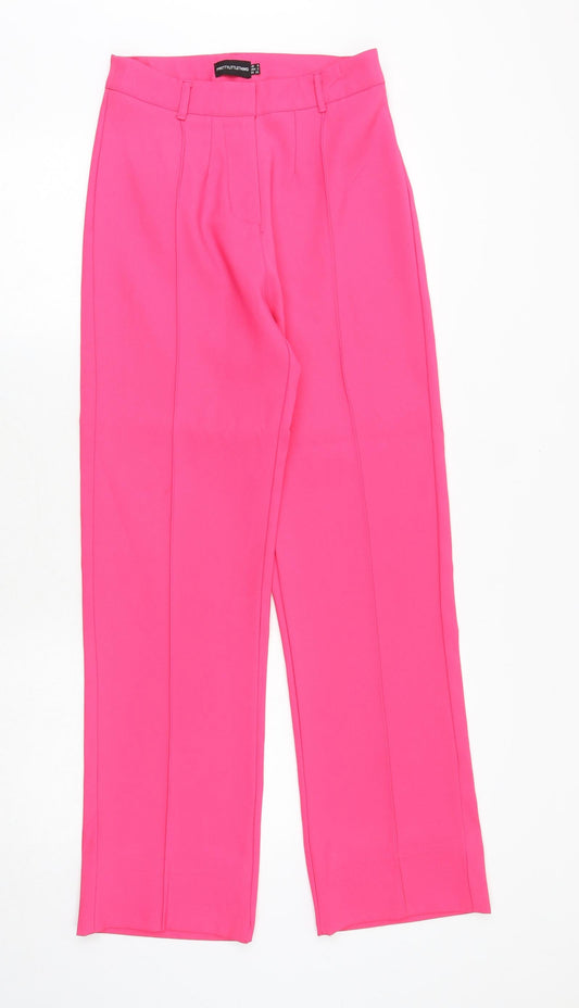 Womens UK Size 6 PRETTYLITTLETHING Regular Fit Windbreaker Pink Trousers