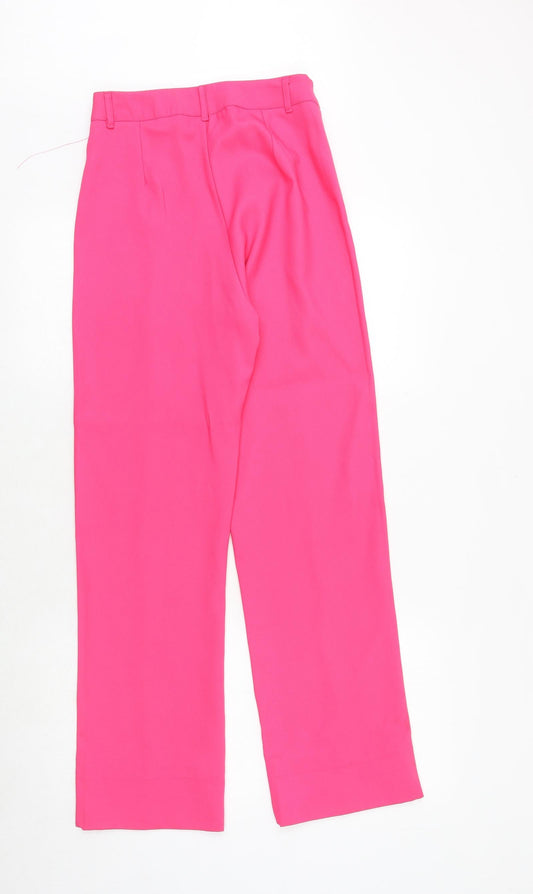 Womens UK Size 6 PRETTYLITTLETHING Regular Fit Windbreaker Pink Trousers