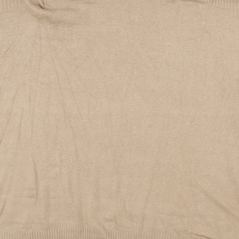 Womens UK Size S New Look Beige Pullover Jumper