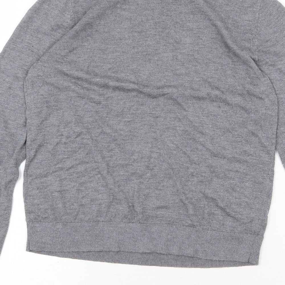 Womens UK Size M Mango Grey Pullover Jumper