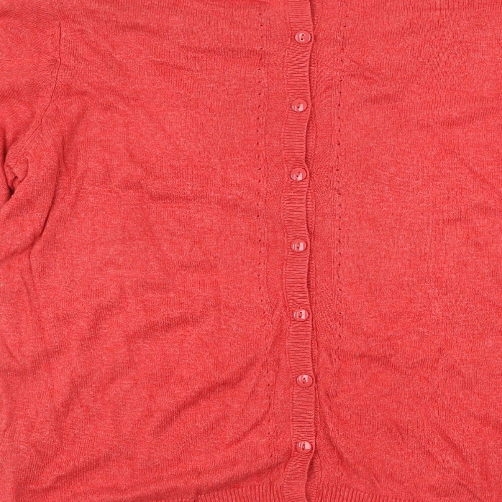 Womens UK Size 10 Marks and Spencer Red Pullover Jumper