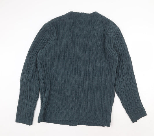 Womens UK Size M ASOS Green Cardigan Jumper