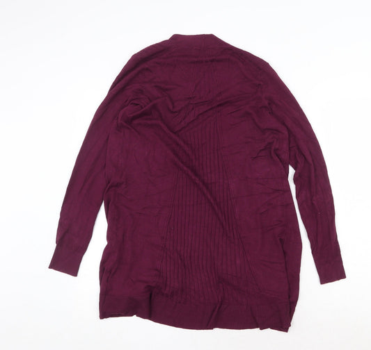 Womens UK Size S Marks and Spencer Purple Cardigan Jumper