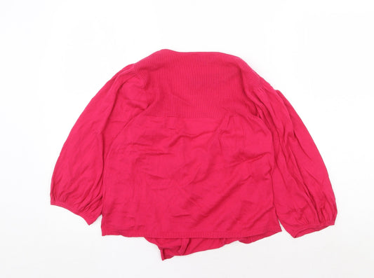 Womens UK Size 14 Dorothy Perkins Pink Cardigan Jumper