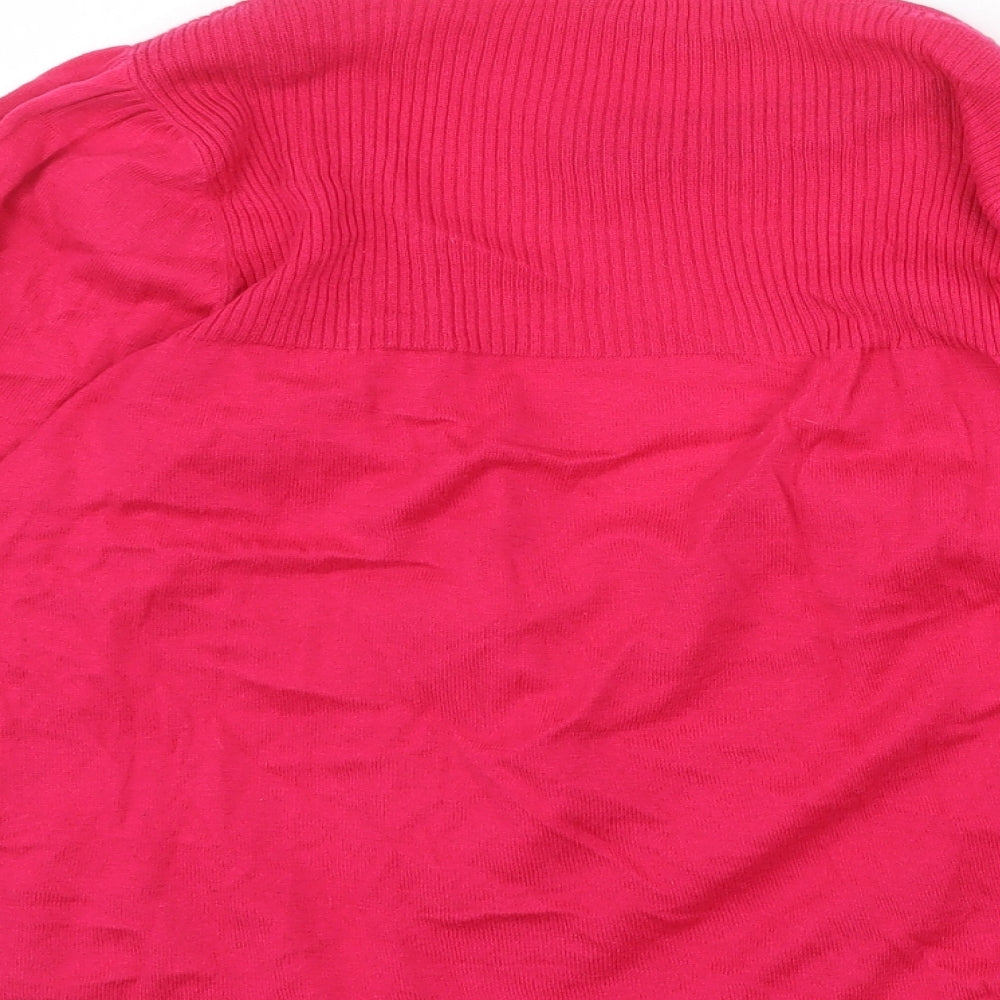 Womens UK Size 14 Dorothy Perkins Pink Cardigan Jumper
