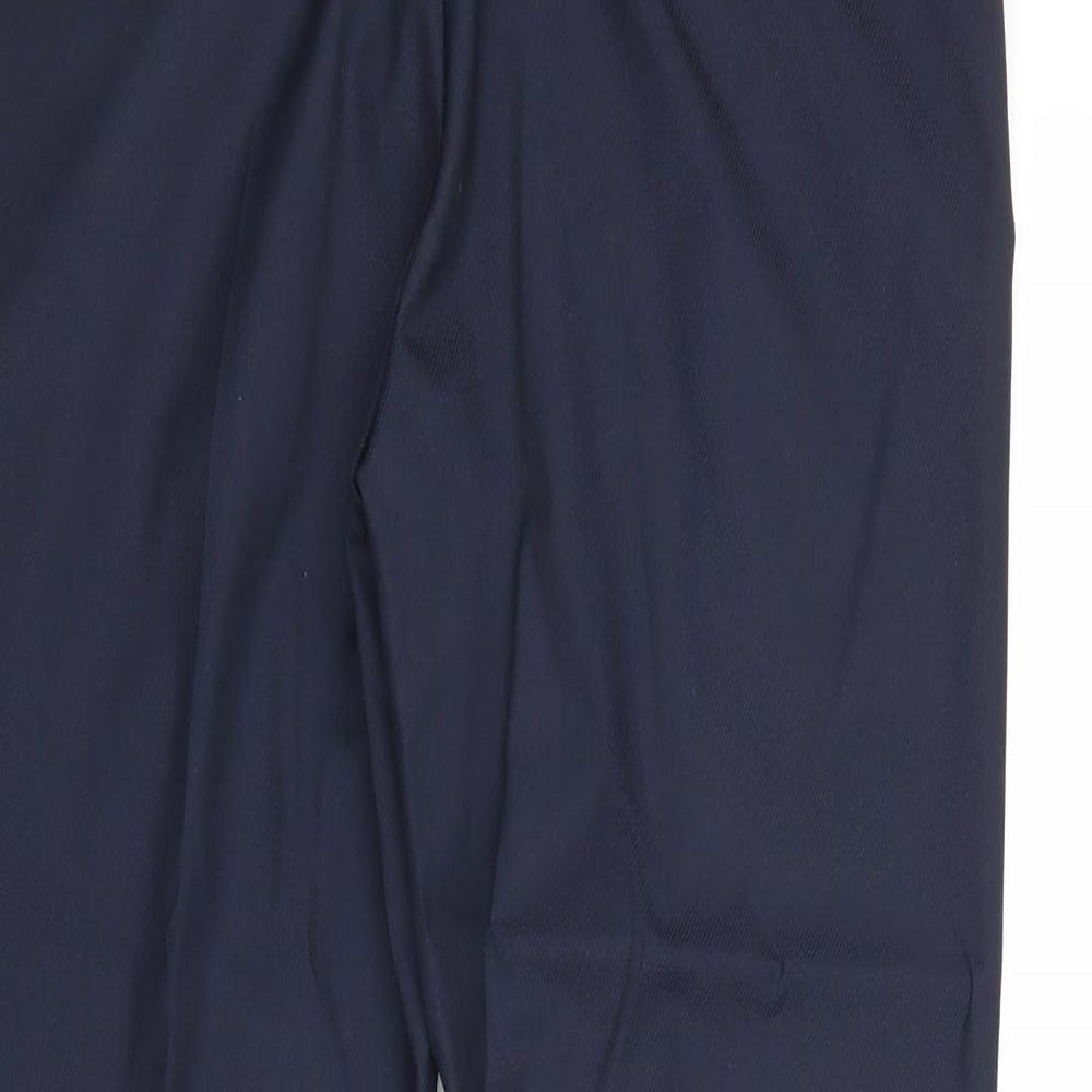 River Island Mens Blue Polyester Chino Trousers Size 30 in Regular Zip