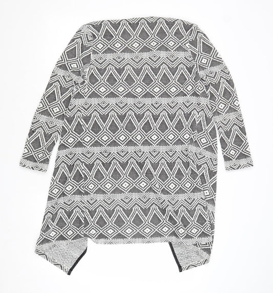 Womens UK Size S Miss Selfridge Black Cardigan Jumper