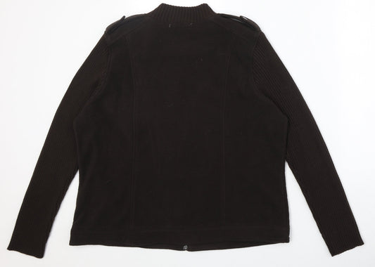 Klass Womens Brown Jacket Size XL Zip