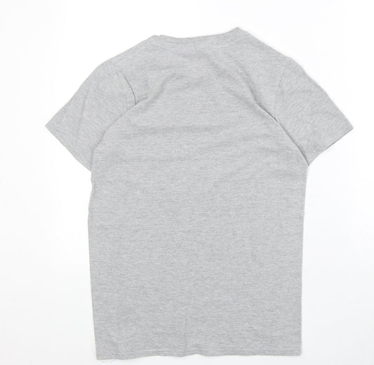 Boohoo Womens Green Cotton Basic T-Shirt Size S Round Neck - California