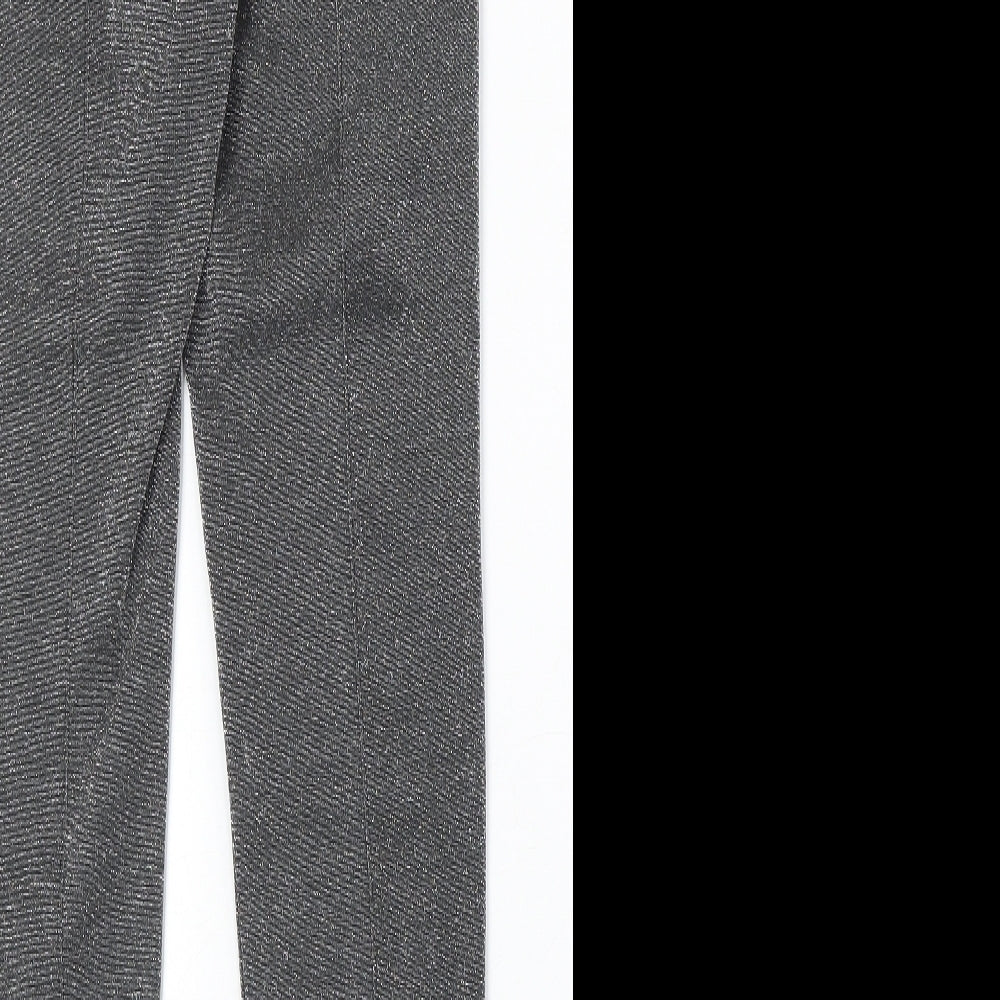 Womens UK Size 10 H&M Regular Fit Silver Trousers