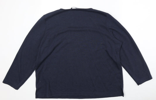 Womens UK Size L Bonmarché Blue Pullover Jumper