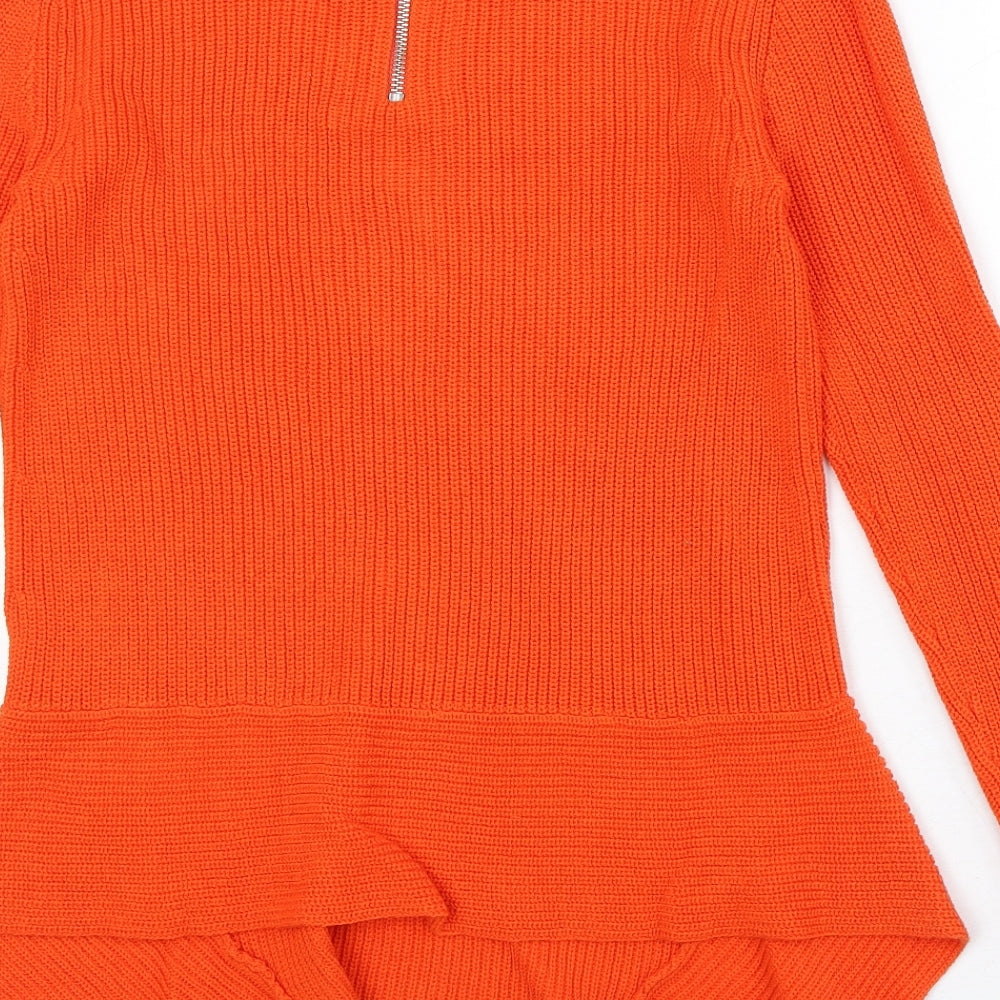Womens UK Size 8 NEXT Orange Pullover Jumper