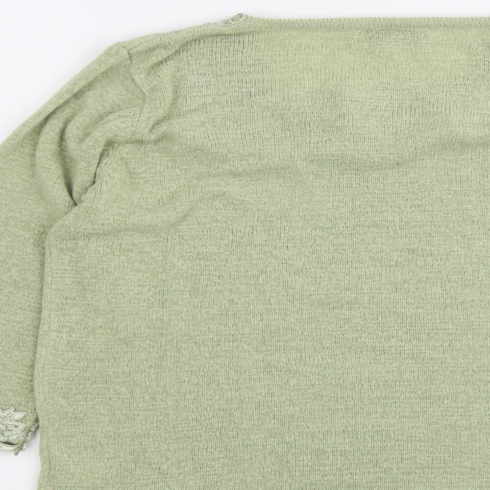 Womens UK Size M Fay Louise Green Pullover Jumper
