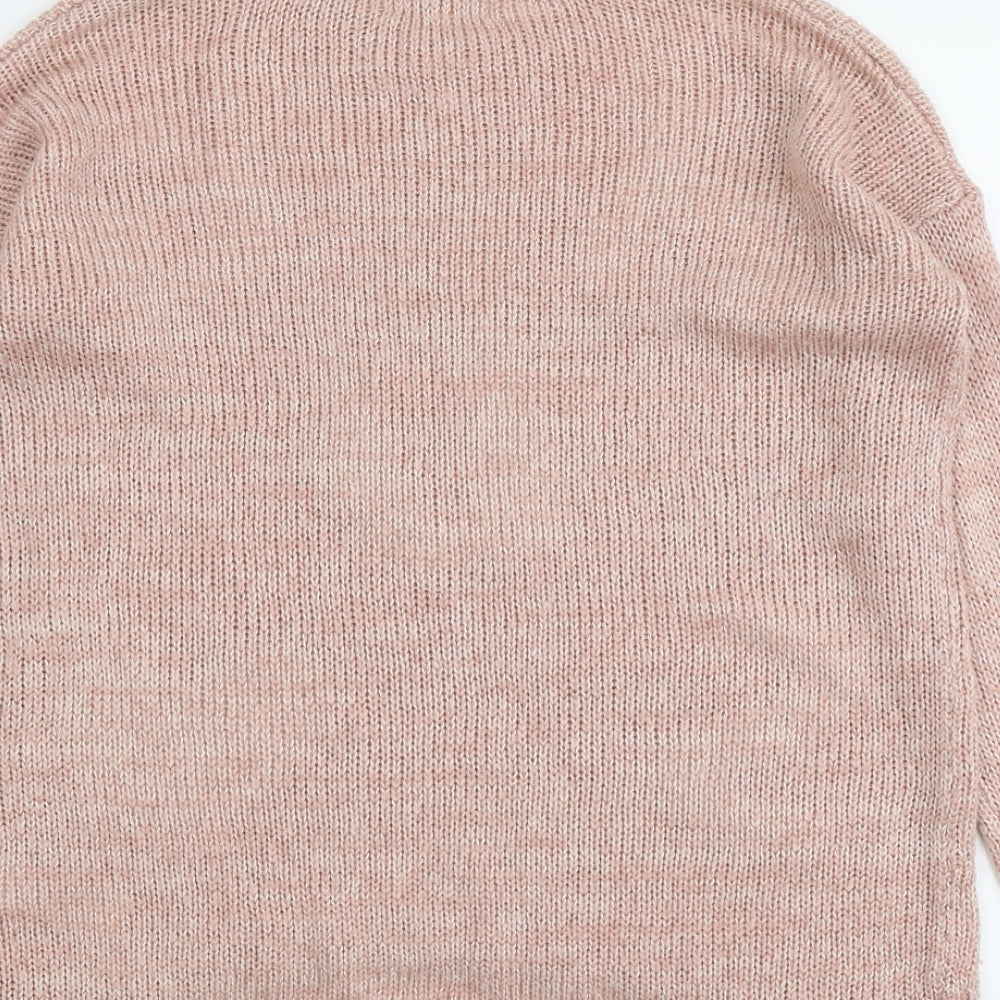 Womens UK Size 12 New Look Pink Pullover Jumper
