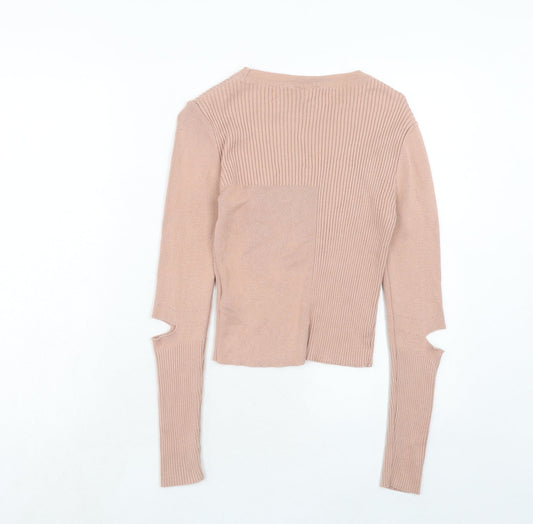 Womens UK Size 10 Topshop Pink Pullover Jumper