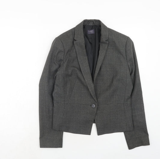 Womens UK Size 12 Marks and Spencer Regular Grey Blazer