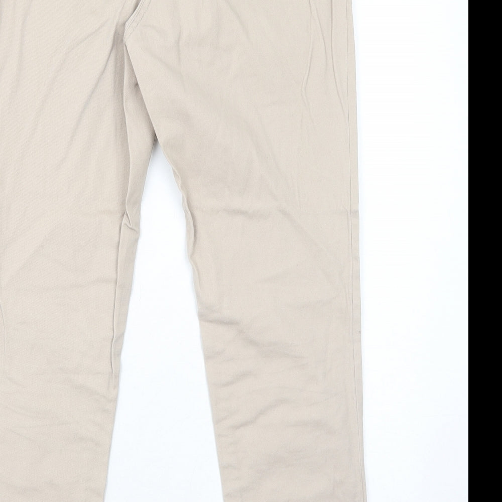 Womens UK Size 8 Dorothy Perkins Regular Fit Beige Trousers