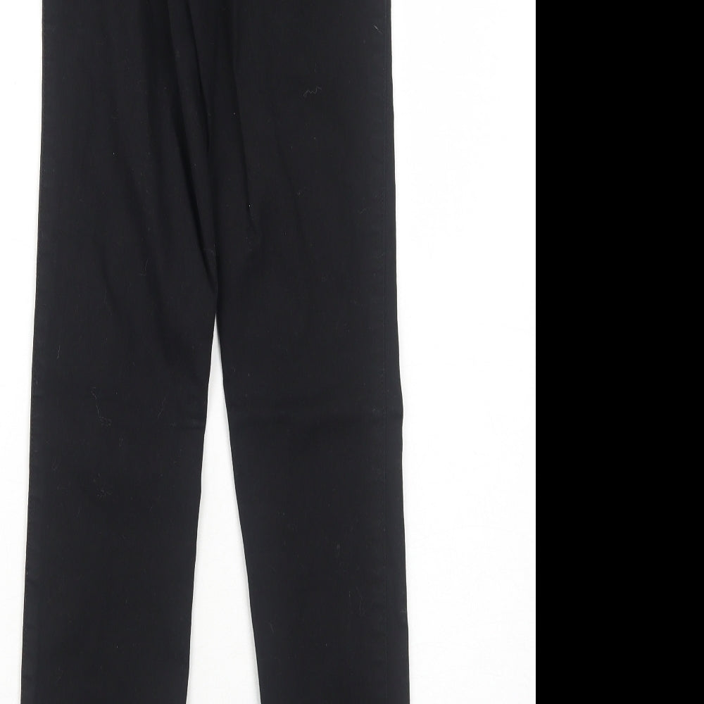Womens UK Size 4 H&M Regular Fit Skinny Black Jeans