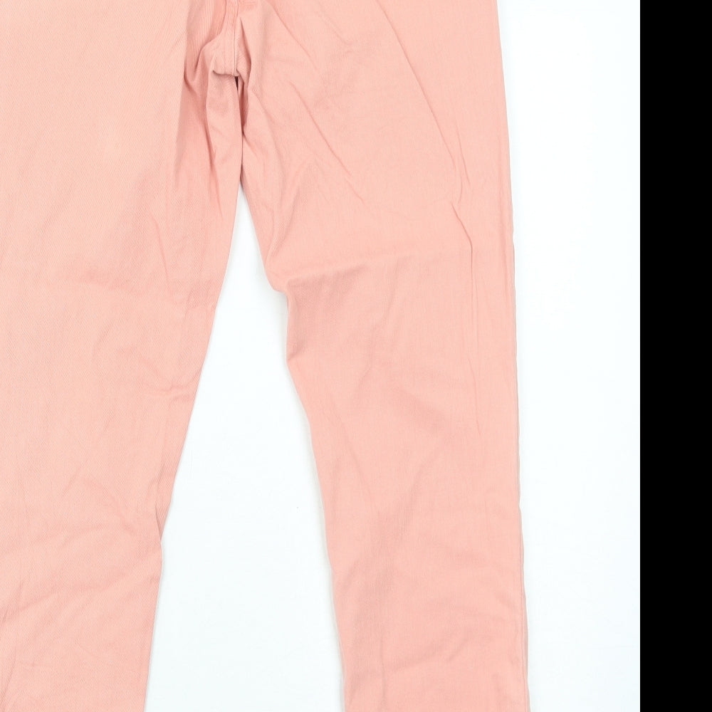 Womens UK Size 10 Gap Regular Fit Straight Pink Jeans