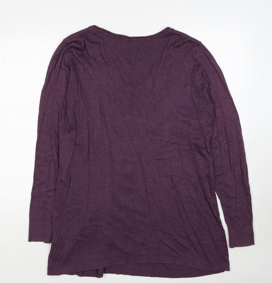 Womens UK Size XL H&M Purple Pullover Jumper