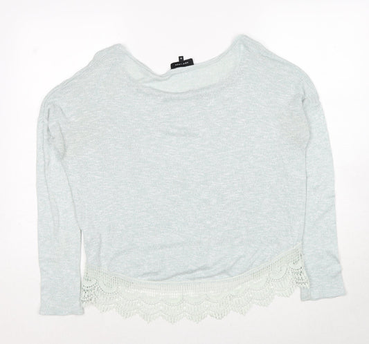 Womens UK Size 10 New Look Blue Pullover Jumper