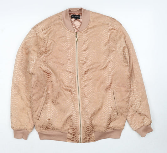 Womens UK Size 6 PRETTYLITTLETHING Pink Bomber Jacket