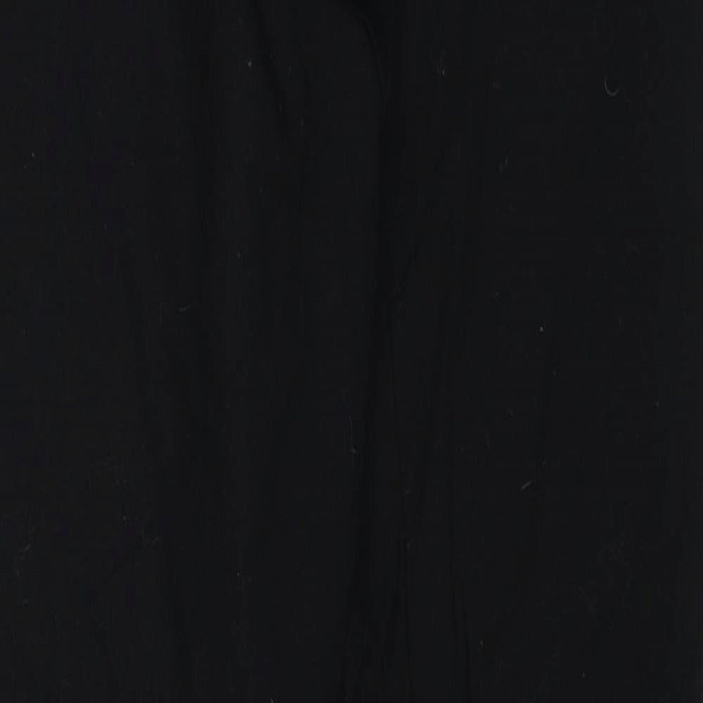 Cosna Womens Black Cotton Trousers Size 10 Regular Zip