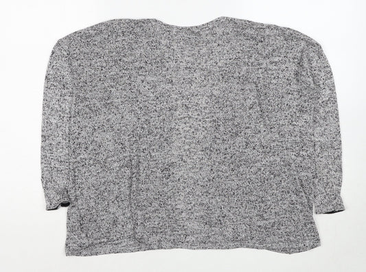 Womens UK Size XS H&M Grey Cardigan Jumper