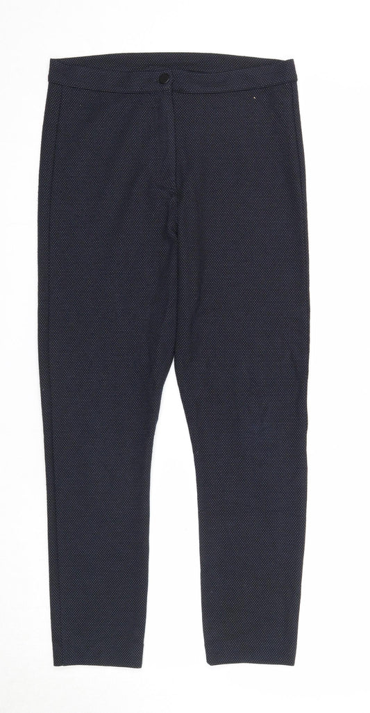 Womens UK Size 12 Dorothy Perkins Regular Fit Blue Trousers