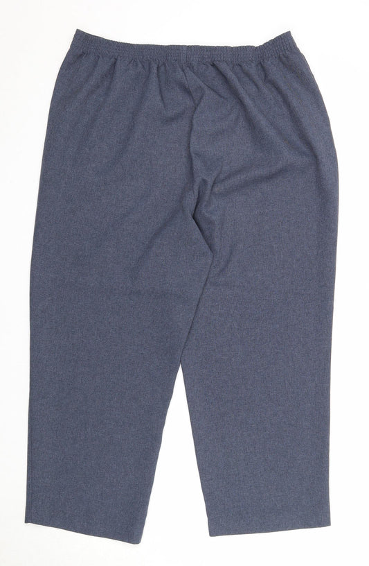 Womens UK Size 16 Bonmarché Regular Fit Blue Trousers