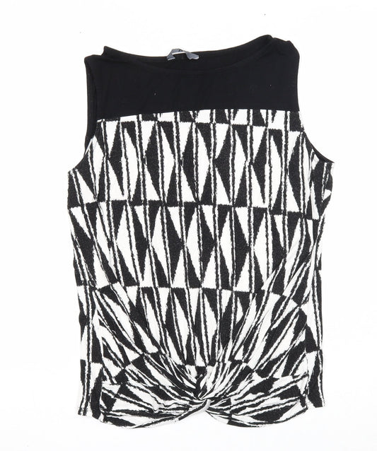 Womens UK Size 14 BHS Black Basic Tank