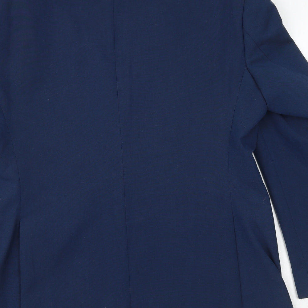 Mens UK Size 38 Marks and Spencer Regular Blue Suit Jacket