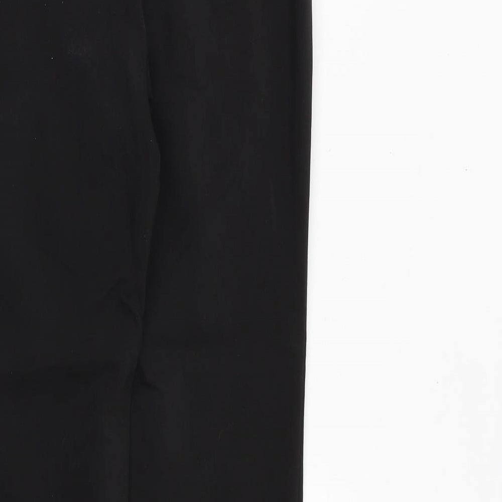 Womens UK Size 8 H&M Regular Fit Dress Pants Black Trousers