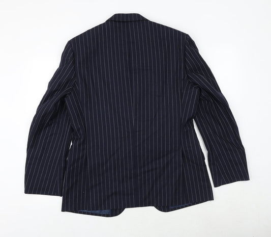 Mens UK Size 40 Marks and Spencer Regular Blue Suit Jacket
