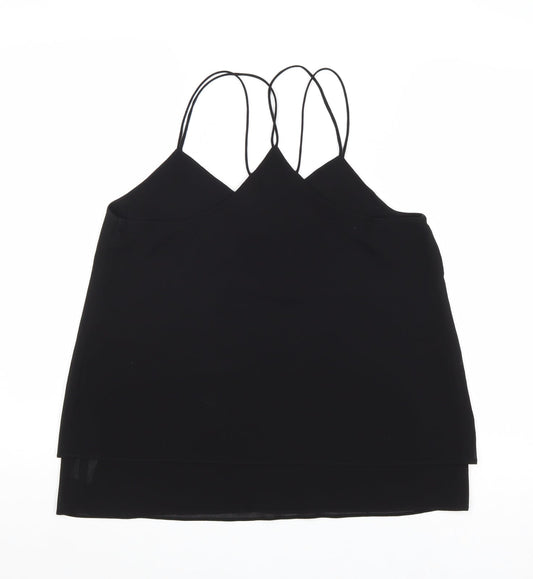 Womens UK Size 10 New Look Black Basic Tank
