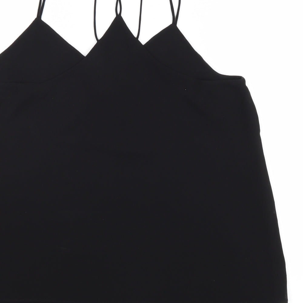 Womens UK Size 10 New Look Black Basic Tank