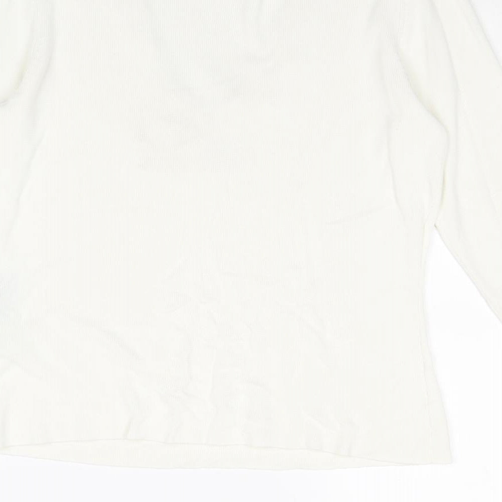 Womens UK Size 14 Principles White Basic T-Shirt
