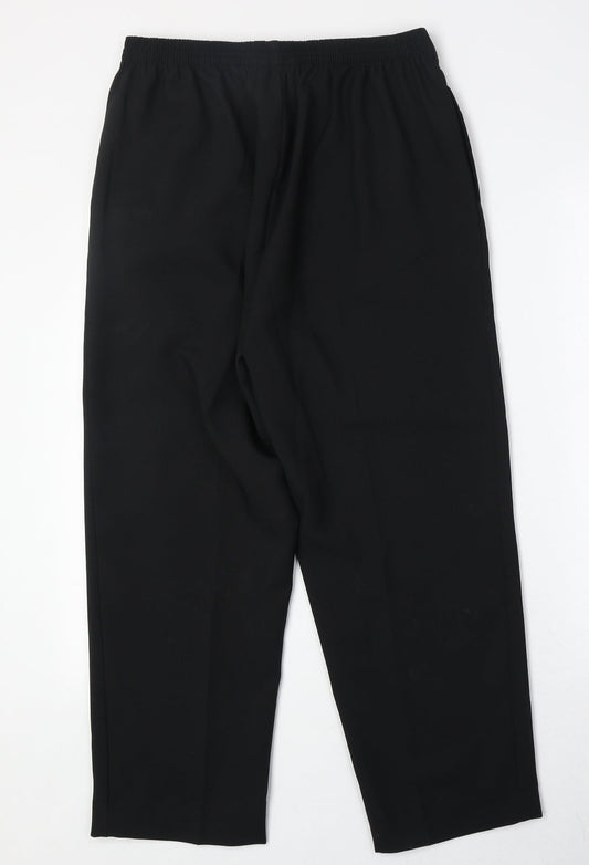 Womens UK Size 12 Bonmarché Regular Fit Black Trousers