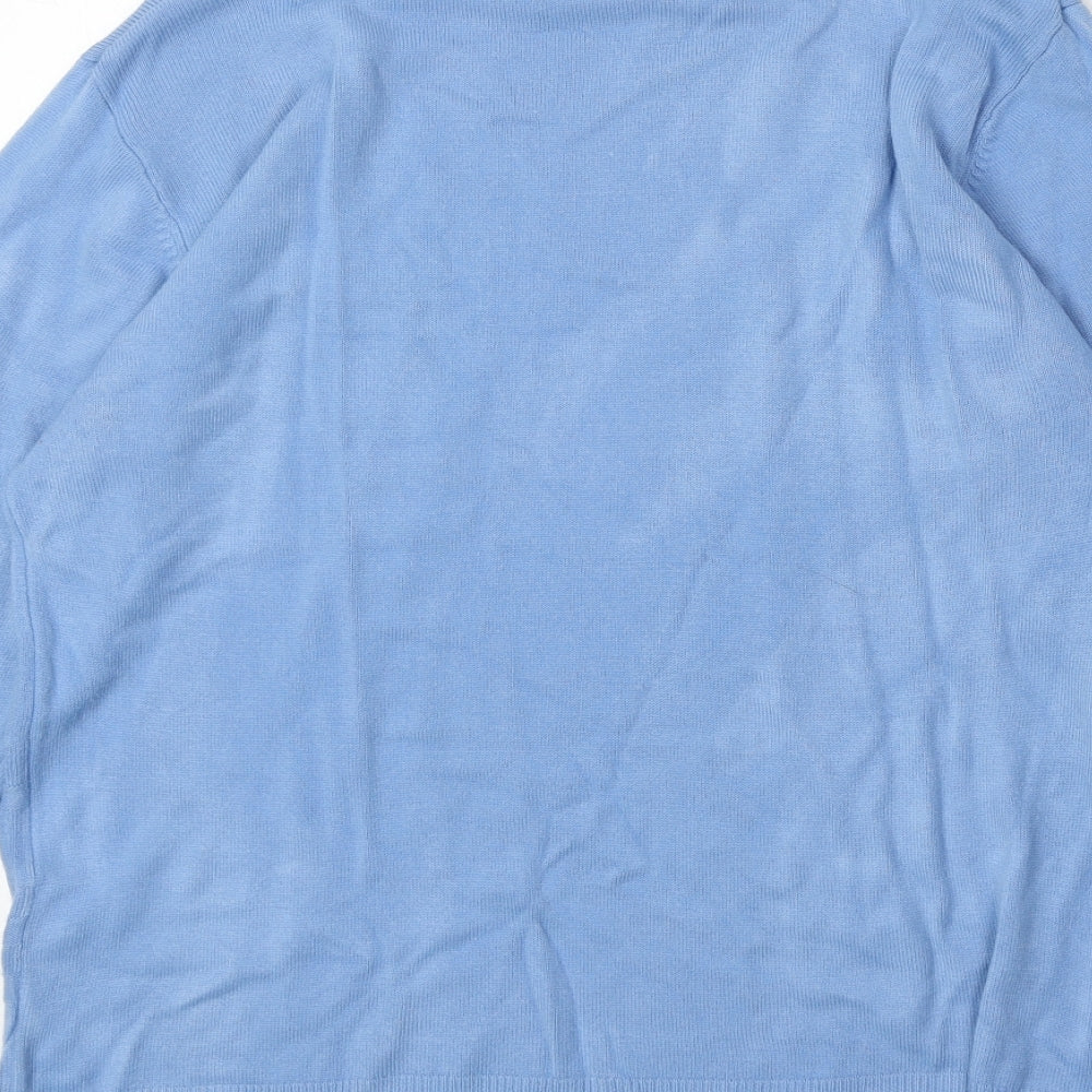 Womens UK Size L Reflect Blue Pullover Jumper