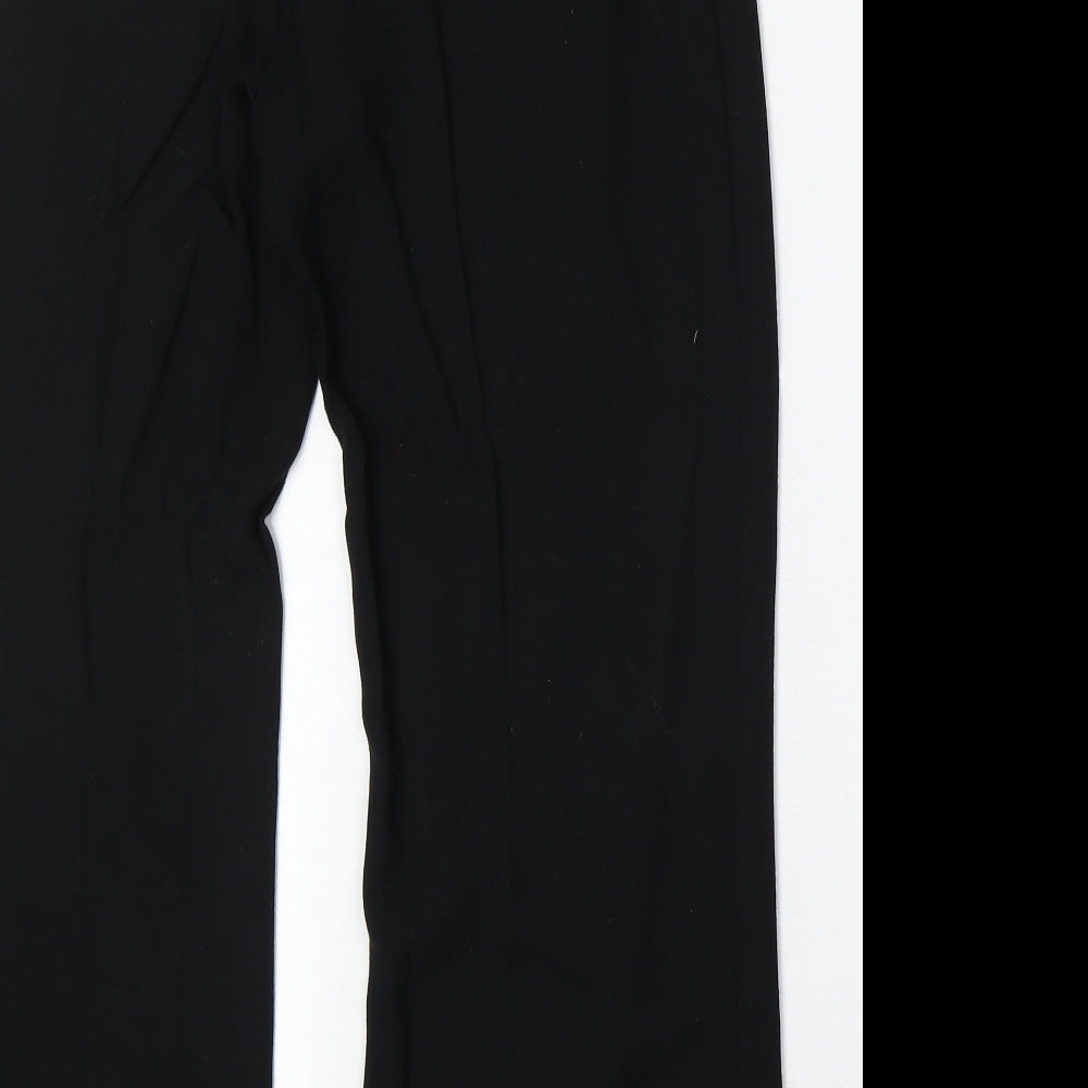 Womens UK Size 14 Marks and Spencer Regular Fit Black Trousers