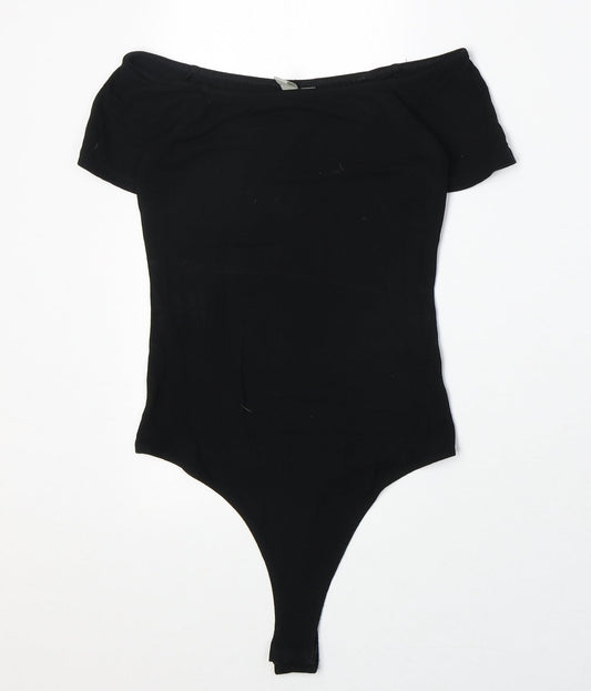 Womens UK Size 6 ASOS One-Piece Black Bodysuit