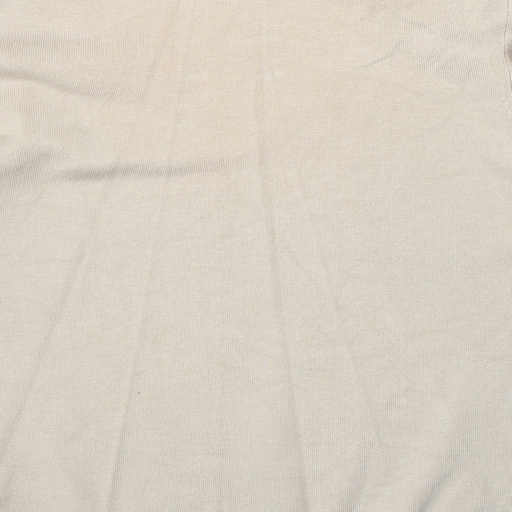 Womens UK Size 12 Marks and Spencer Beige Pullover Jumper