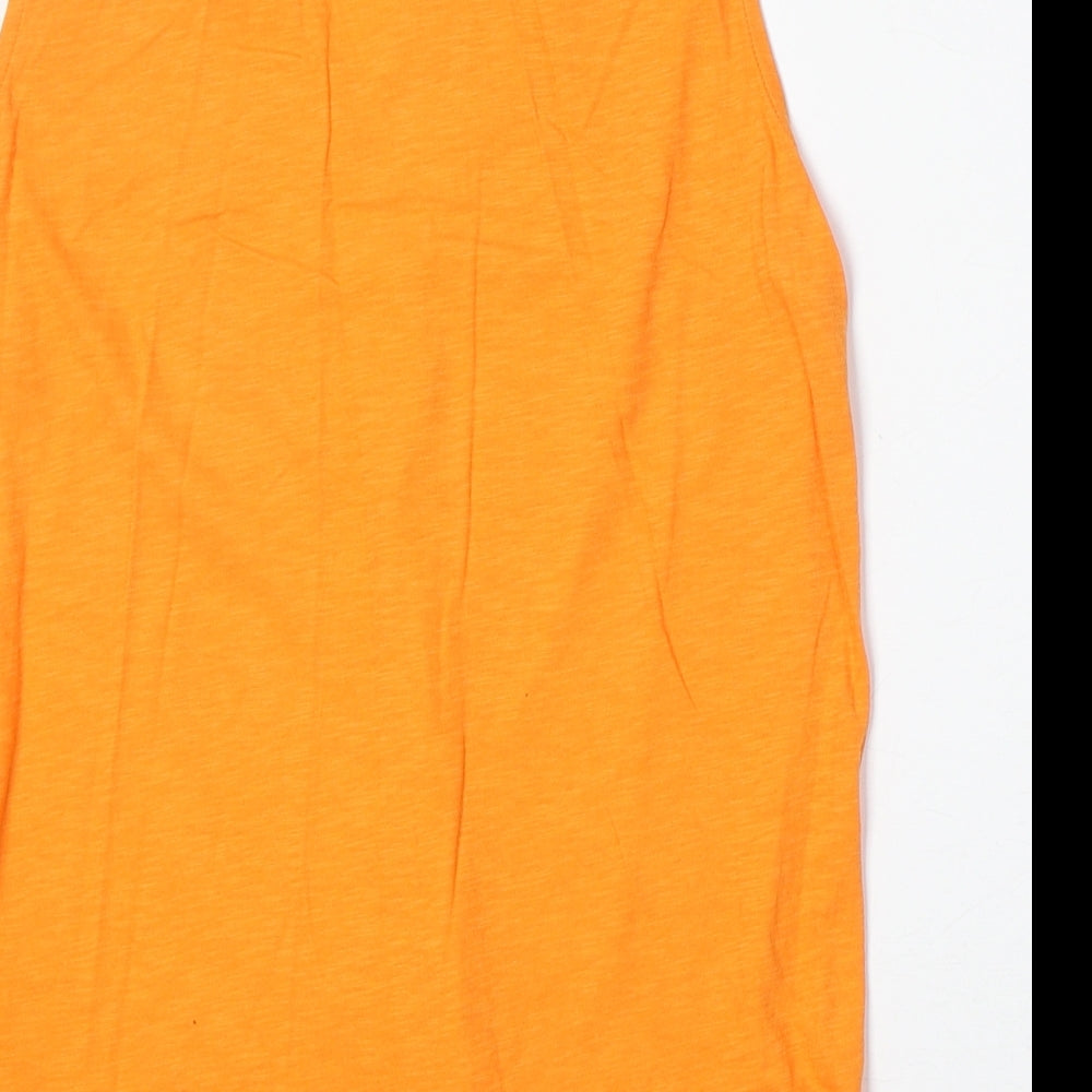 Womens UK Size 12 NEXT Orange Basic Tank