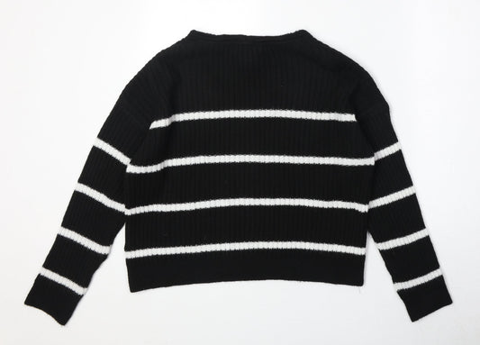 Womens UK Size S New Look Black Pullover Jumper
