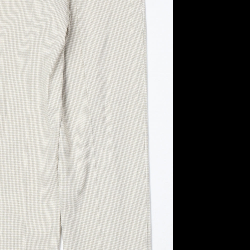 Womens UK Size 10 Marks and Spencer Regular Fit Beige Trousers