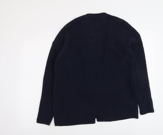 Womens UK Size M Marks and Spencer Blue Cardigan Jumper