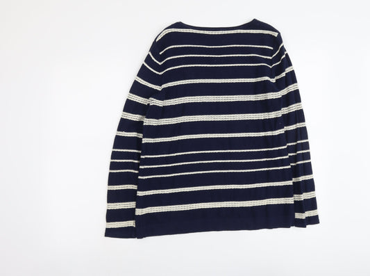Womens UK Size S Bonmarché Blue Pullover Jumper